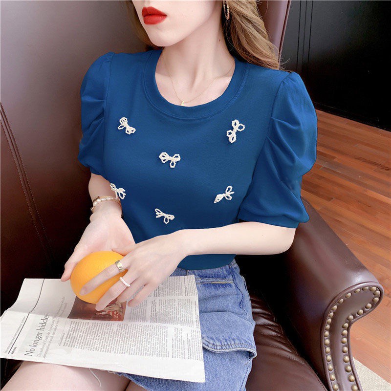 Áo Thun Tay Ngắn Chất Liệu 95% Cotton Thời Trang Mùa Hè Cho Nữ 20 | BigBuy360 - bigbuy360.vn