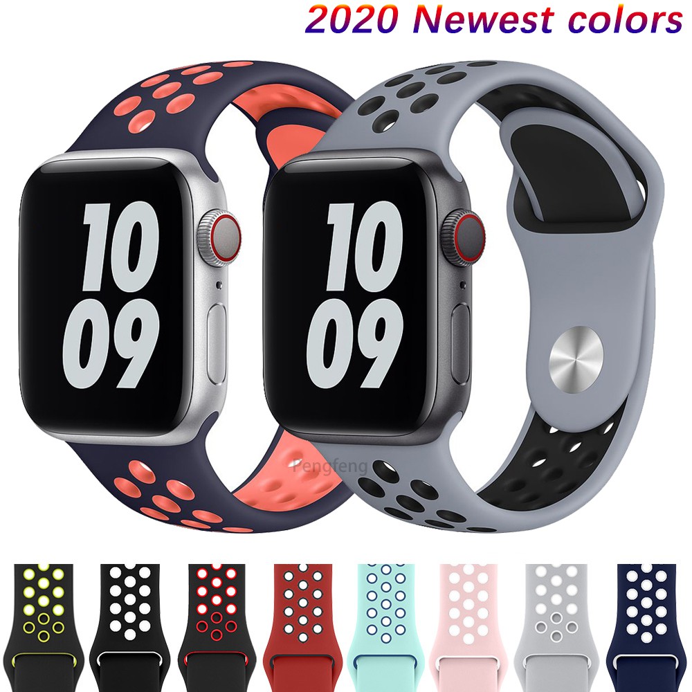 Dây đeo silicon thể thao cho for Apple Watch 1/2/3/4/5/SE/6/7 38/40/42/44/41/45mm