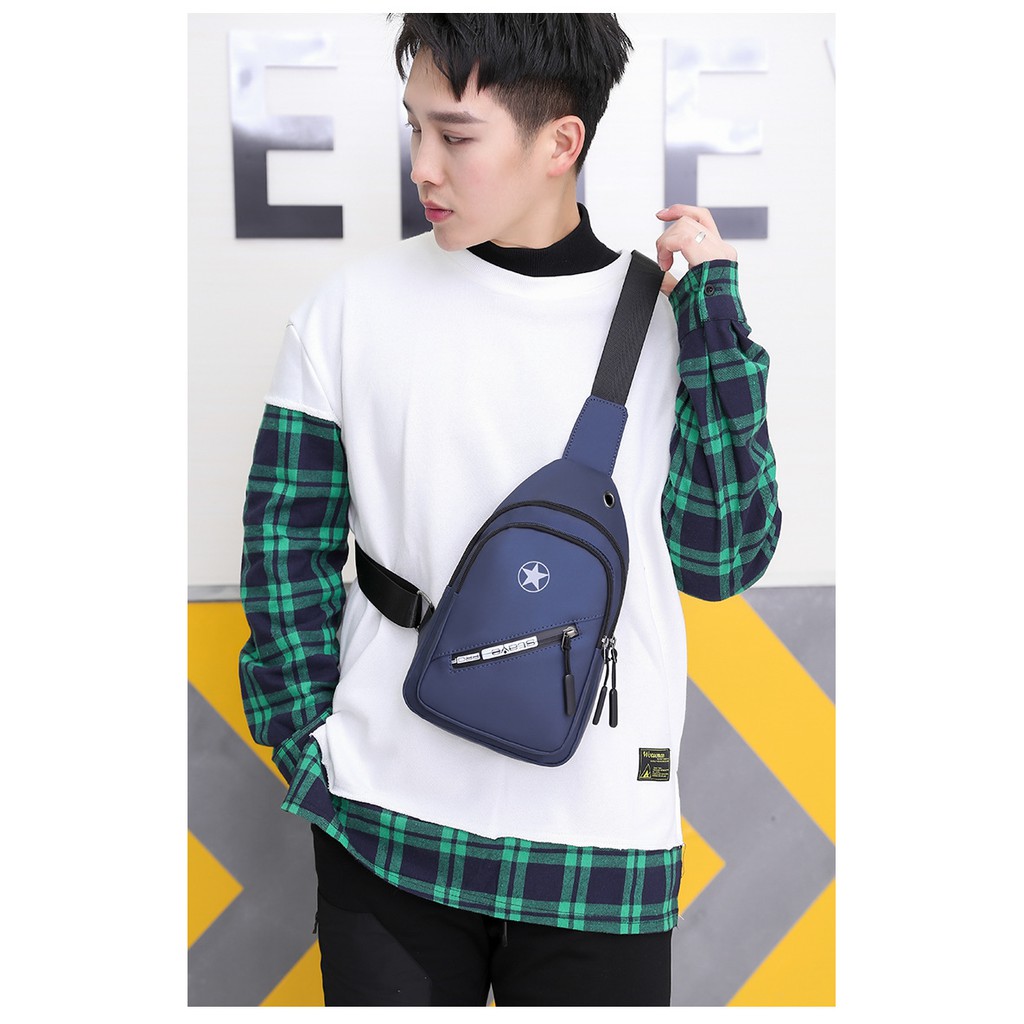 Túi đeo chéo nam ngôi sao phong cách Hàn Quốc