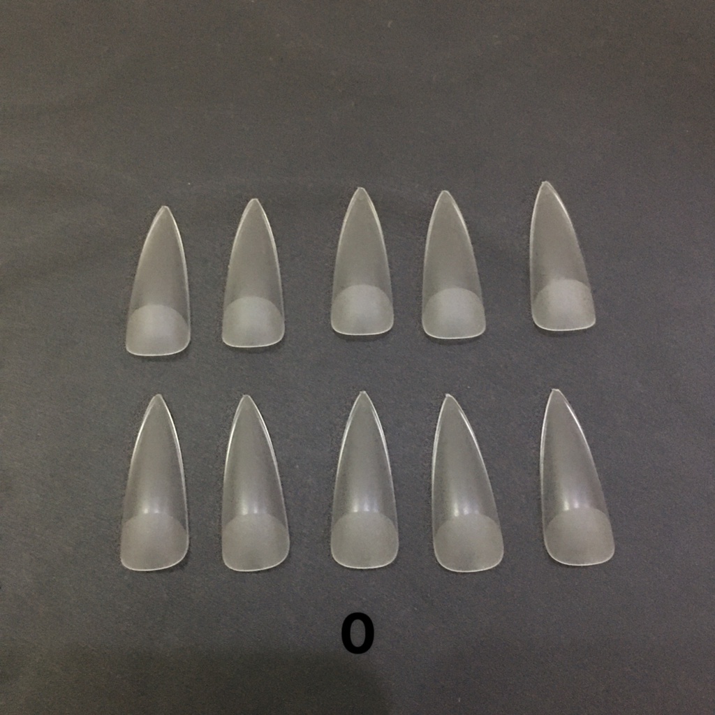 Móng úp HSM lẻ size 10 móng phom bầu nhám, thang nhám chuẩn