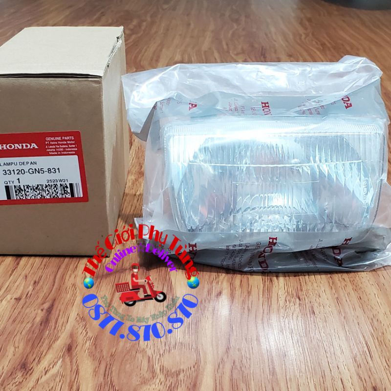 Chóa đèn trước Dream lùn zin Honda nhập khẩu Indonesia - 33120-GN5-831