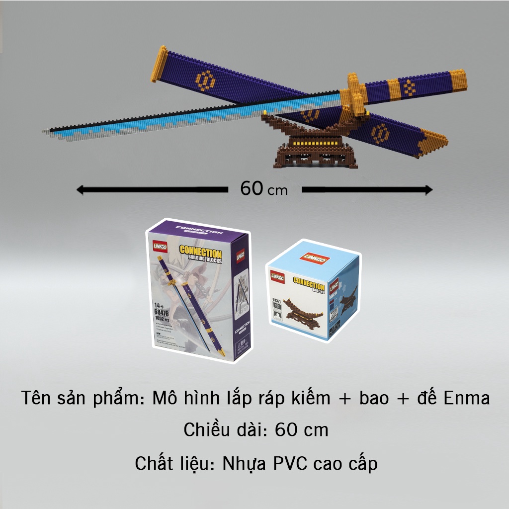 Mô hình lắp ráp One Piece kiếm đồ chơi Zoro Enma Ichimonji Kitetsu Shusui mô hình đồ chơi Zoro One Piece Haki Shop