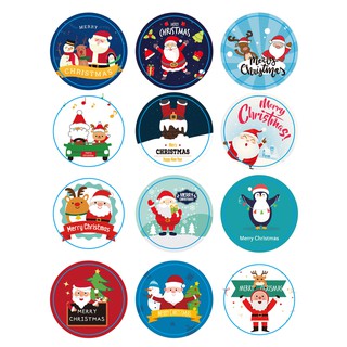 Túi đựng bánh Cookie, Dây ruy băng, Sticker Noel