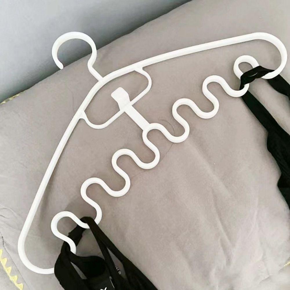 Set 10 / 20 Móc Treo Quần Áo Bằng Nhựa PP Hình Lượn Sóng Tiện Dụng