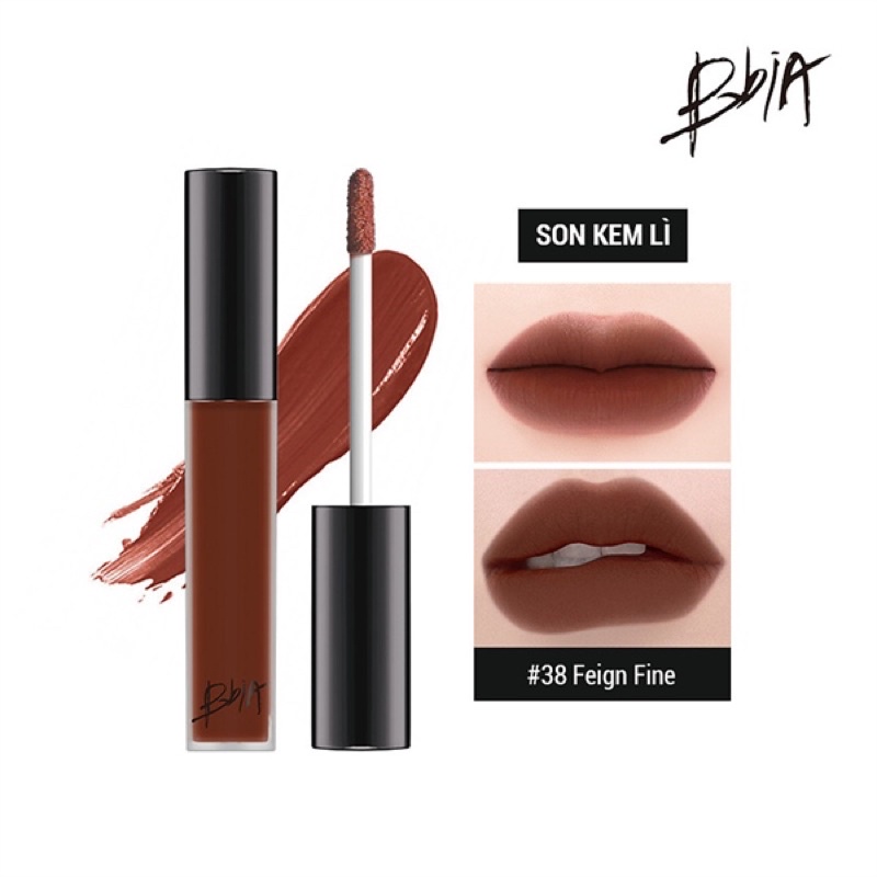 SON KEM BBIA LAST VELET LIP TINT ver 8 màu 38- Nâu chocolate