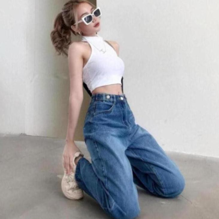 [Ảnh Thật] Quần Jeans Nữ Ống Rộng dáng suông lưng cao Hot trend 2021 [ẢNH THẬT] - TS Jeans Shop Jeans,Crotop,Đầm