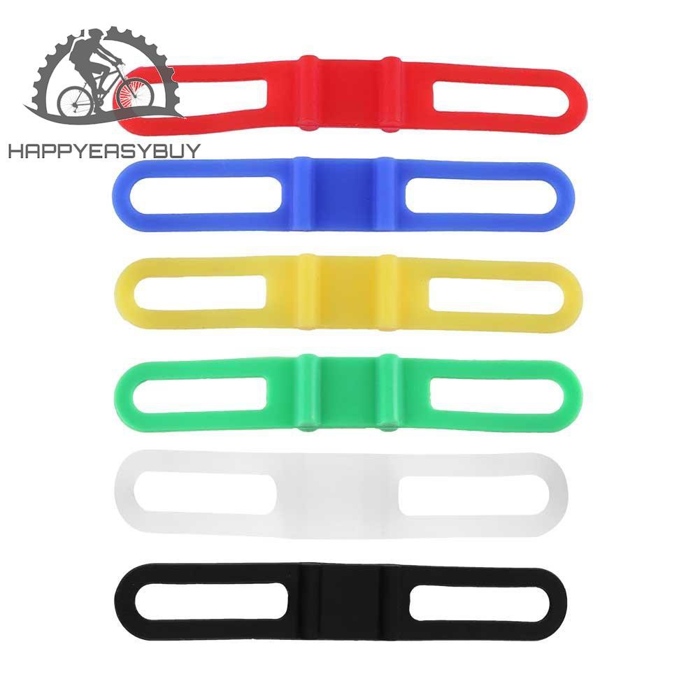 Dây Silicone Đàn Hồi Buộc Đèn Pin Cho Xe Đạp Leo Núi