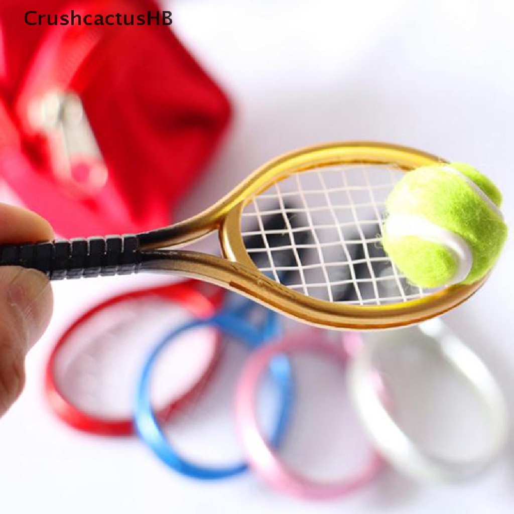 1:6 1:12 Dollhouse Miniature 1PC Tennis Racket + 1PC Ball Dolls Accessories
