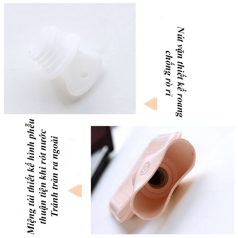 Túi chườm nóng lạnh giúp giảm đau bụng kinh họa tiết hình thỏ dễ thương bọc lông mềm mịn 500ml
