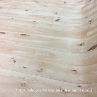 Tấm nhựa trải sàn vân gỗ màu nâu nhạt - simili giả gỗ