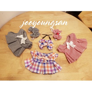Set Đầm nơ cho búp bê
