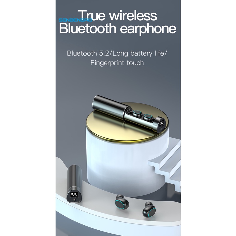 Tai Nghe Nhét Tai Bluetooth Không Dây N21 TWS Có Micro Cho Xiaomi Huawei