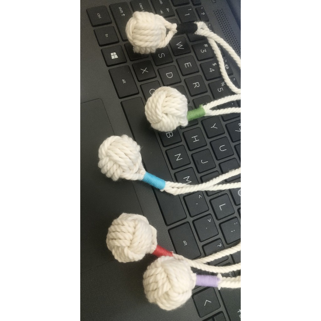 5 móc khoá monkey fist handmade key chains