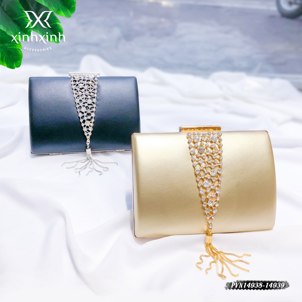 Túi clutch cầm tay tua rua cao cấp sang chảnh cho phái nữ - Xinh Xinh Accessories