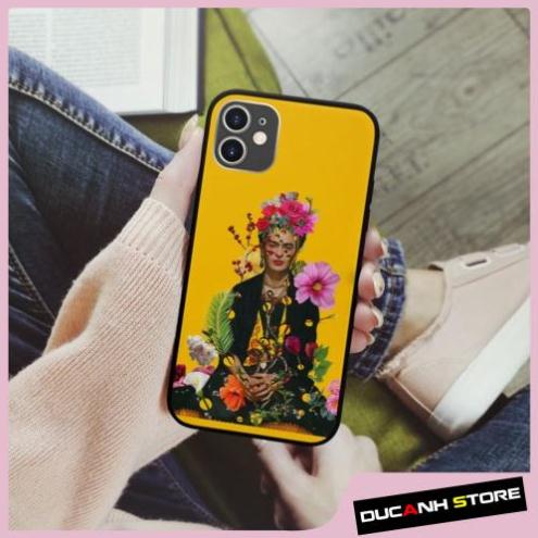 Ốp lưng iphone SAMSUNG lady with flowers collage art op art cứng  cho các dòng iPhone PAP20211021