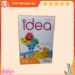 Tập 500 tờ giấy in, giấy photo a4 idea