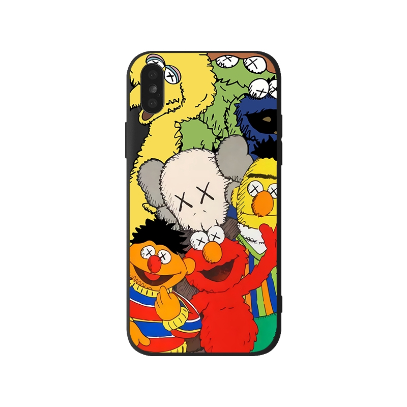 Ốp điện thoại mềm hình hoạt hình Sesame Street cho iPhone 6 6s 7 8 6plus 8plus XR X XS XSMax 11 11Pro Max