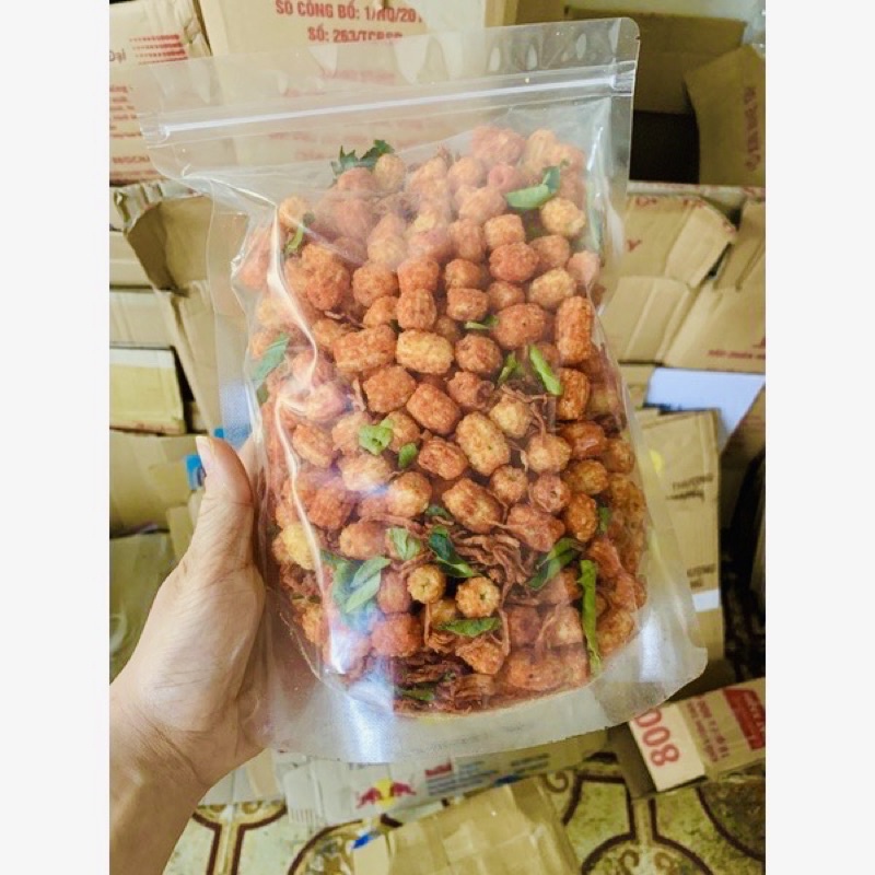 Nui sấy bò lá chanh (500g)