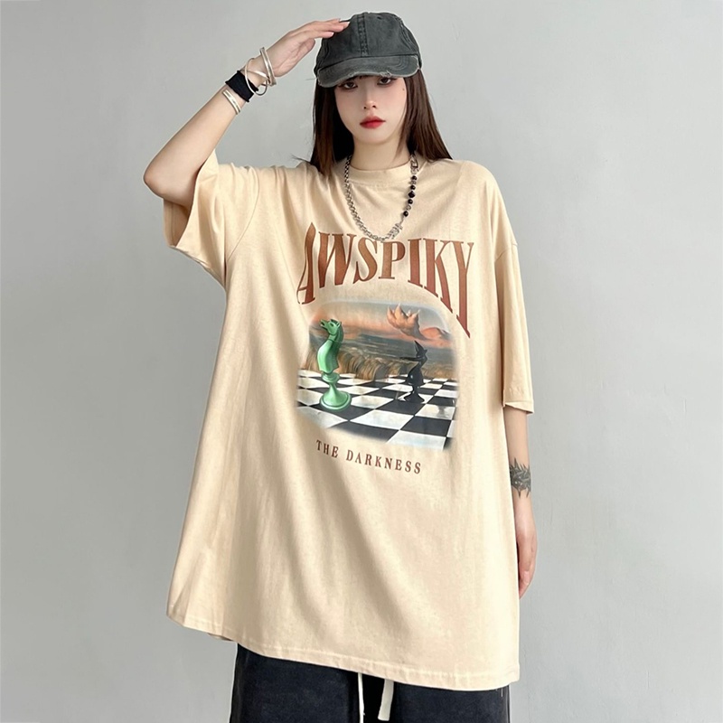 Áo Thun Ngắn Tay Oversize In Họa Tiết Vintage Theo Phong Cách Hip Hop Dành Cho Nam / Nữ / Size S-3XL