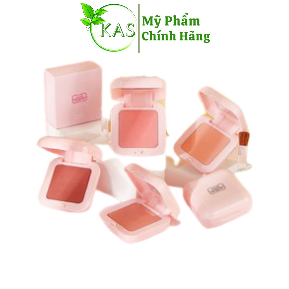 Phấn Má Hồng Đơn Sắc - Mịn Nhẹ Tự Nhiên Giữ Màu Chuẩn - Xinh Xắn Lameila Novo Blusher Color Geometry  Gốm Vitality  55G