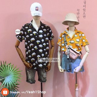 [Yeah1Shop]- Áo sơ mi hoạt hình đám mây (M, L, XL) (SMHH)