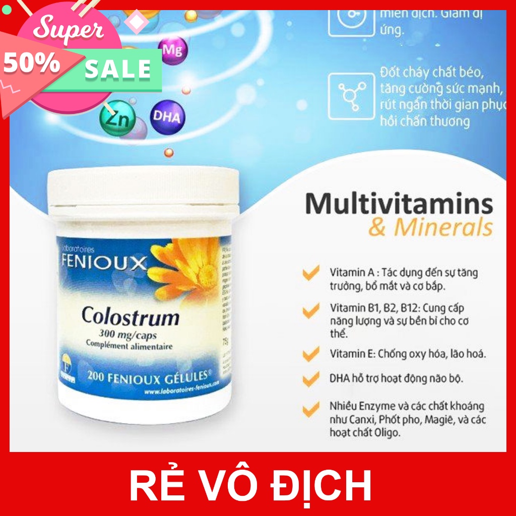 Sữa Non Colostrum 200 viên Pháp cho trẻ