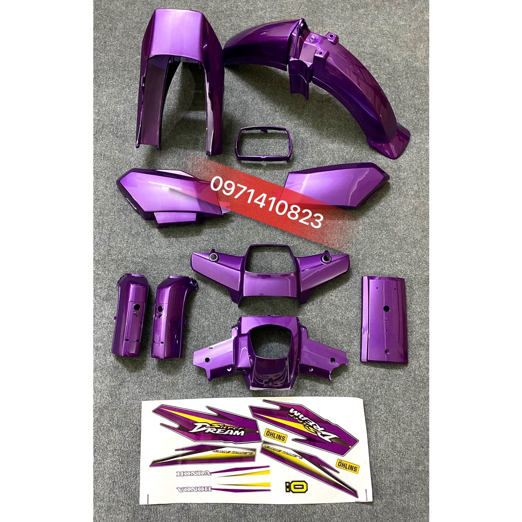 Dàn áo - Bộ vỏ nhựa Dream ABS cao cấp, lắp cho các xe Honda Dream II Thái Việt, TQ )