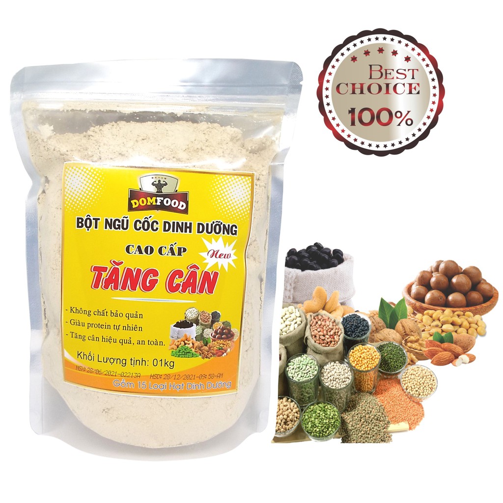 Bột tăng cân cho người gầy domfood túi 1kg