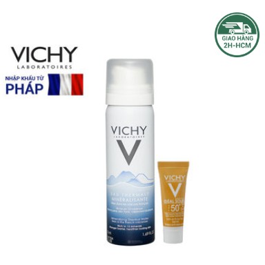 Xịt khoáng Vichy 50ml Tặng kem chống nắng Vichy 3ml