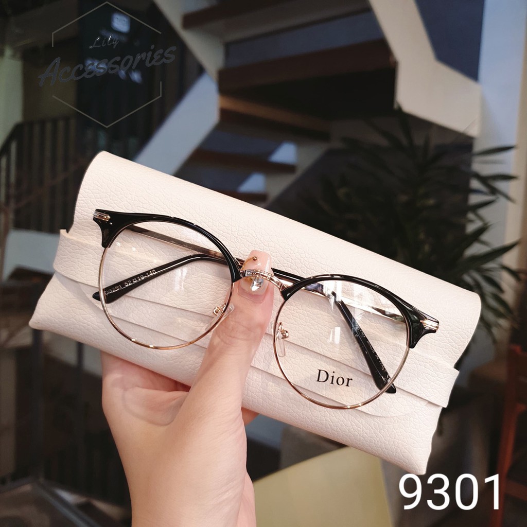 Gọng kính cận thời trang [Cắt kính mắt cận-loạn] Kính gọng tròn 9301 | BigBuy360 - bigbuy360.vn