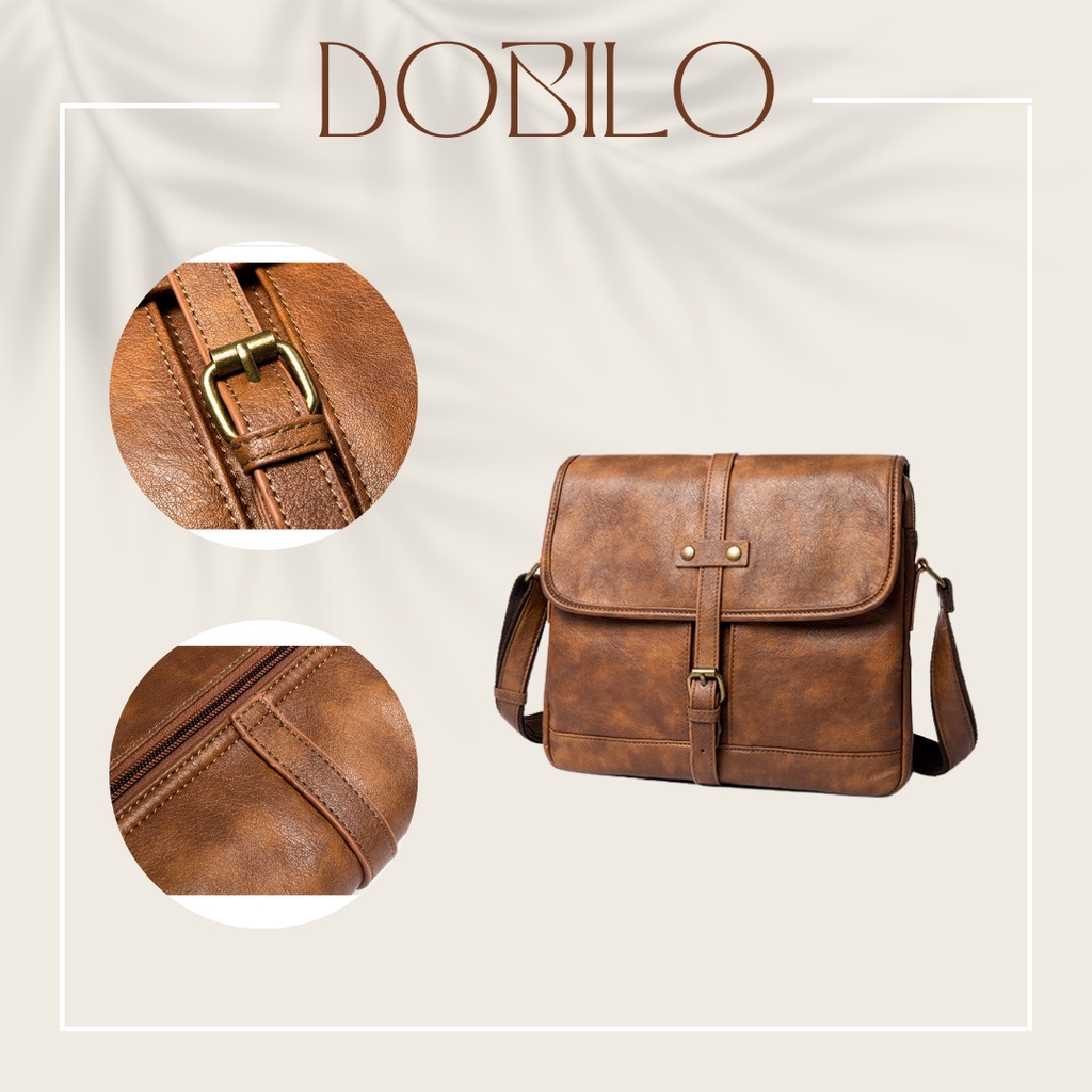 Túi Đeo Chéo Da, Túi Đeo Chéo Da Nam Nữ Thời Trang Unisex BG43