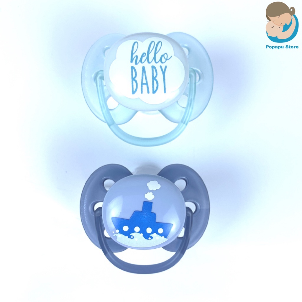 Ti giả Avent Ultra Air, Ultra Soft Chính Hãng Chỉnh Nha Đầu Dẹt