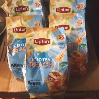 Trà đào hoà tan Lipton túi lớn