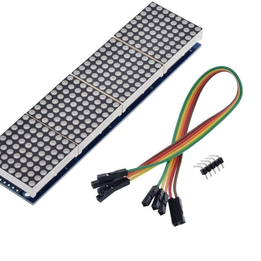 Mô Đun Ma Trận Ma Trận 4 Trong 1 Max7219 Led 8x8 4 Trong 32x8 Arduino Max 7219 5p Kable