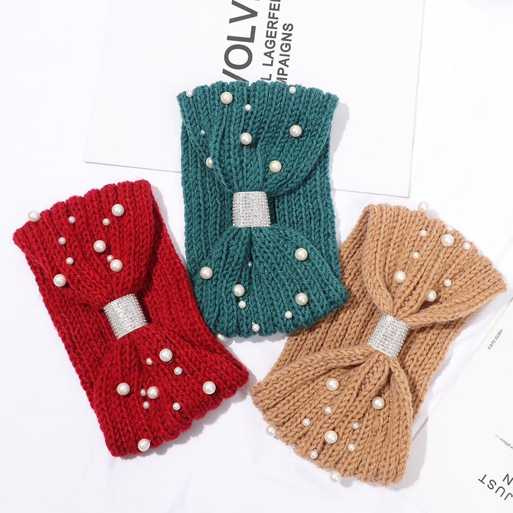 Băng Đô Cài Tóc Đính Ngọc Trai Thời Trang Mùa Đông