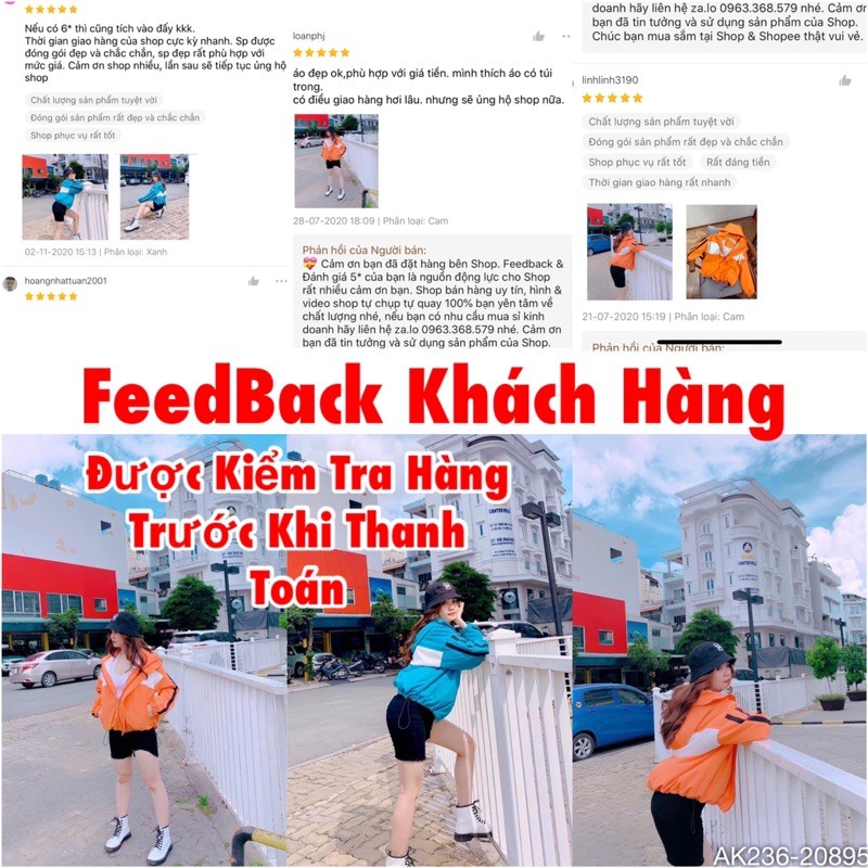 [ Mã FAMAYWA giảm 10K đơn 50K] 🔥𝐆𝐈𝐀́ 𝐒𝐈̉🔥 236 Áo Khoác Dù (2Lớp) Xanh Cam Siêu Hot (Hình Thật) | BigBuy360 - bigbuy360.vn