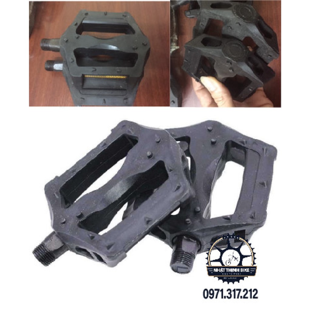 Bàn đạp xe đạp pedal xe đạp nhựa lắp xe mini xe địa hình