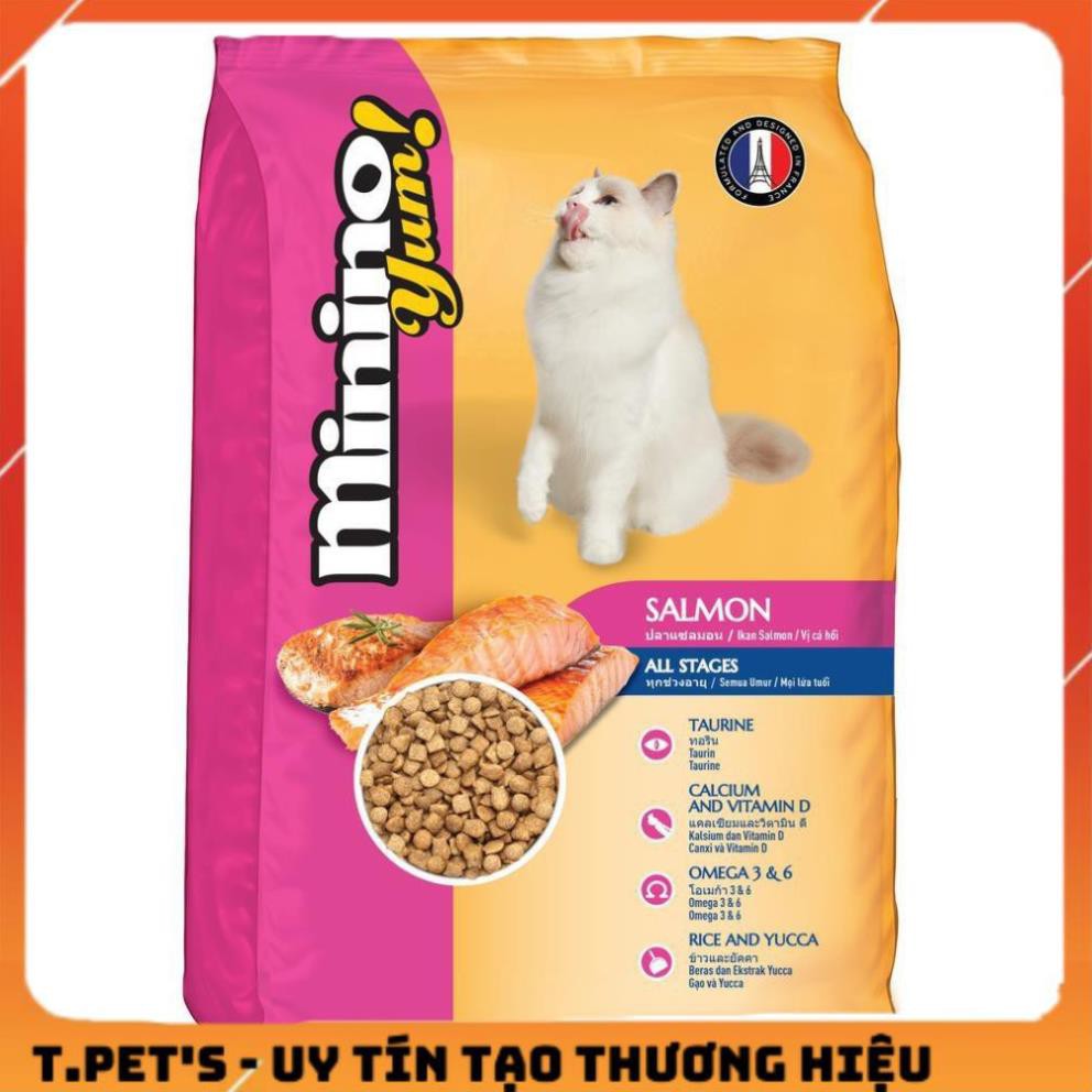 Thức ăn cho mèo Minino Yum Salmon 350gr/gói