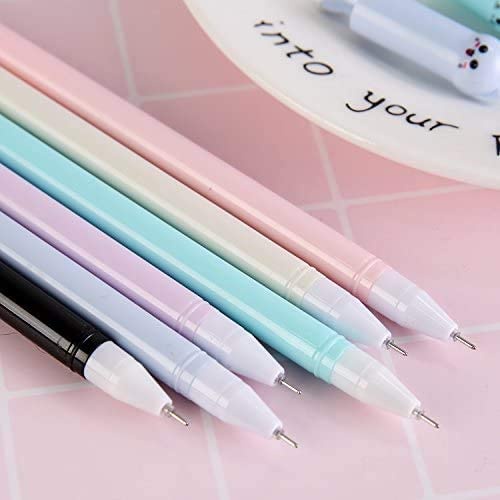 Bút Bi Mực Đen Ngòi 0.5Mm Hình Mèo Dễ Thương