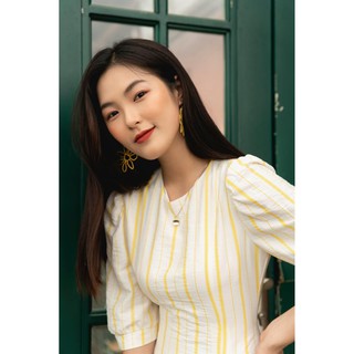 Ceci Cela - Đầm Vertical Sọc Vàng