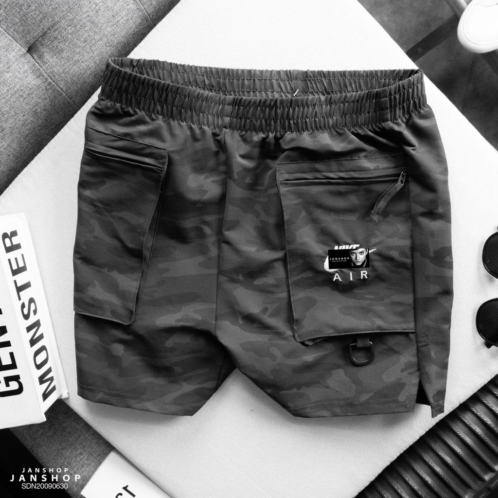Quần short thể thao nam vải dù NK JANSHOP