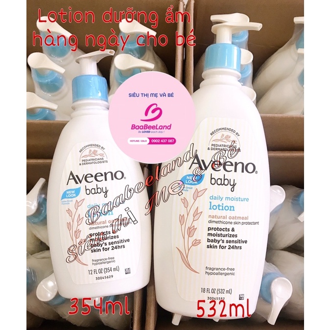 Lotion Aveeno dưỡng ẩm hàng ngày cho bé - BAABEELAND