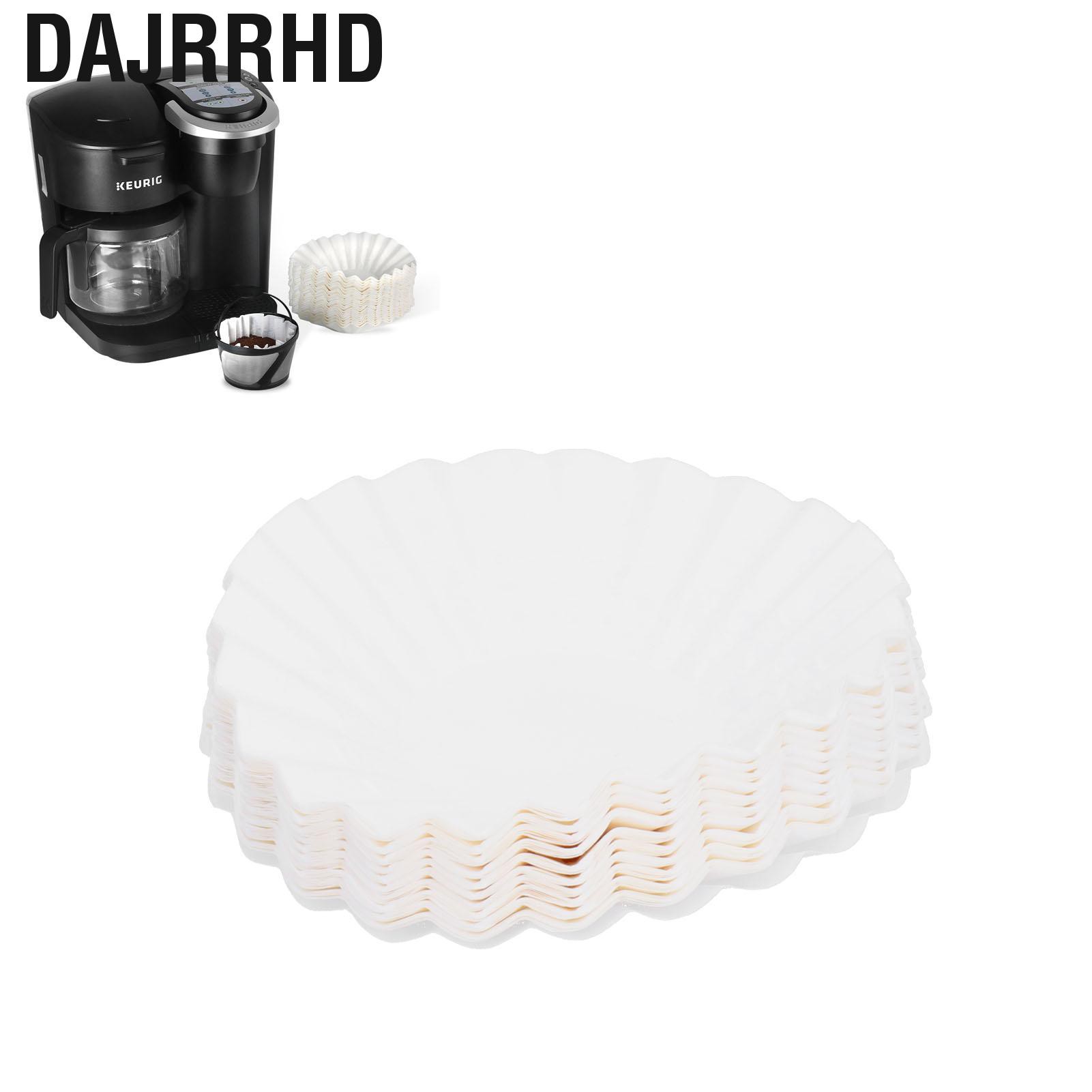 Dajrrhd 100PCS Coffee Filter Papers Pour Over Paper Cup Fit for KEURIG K-DUO ESSENTIALS