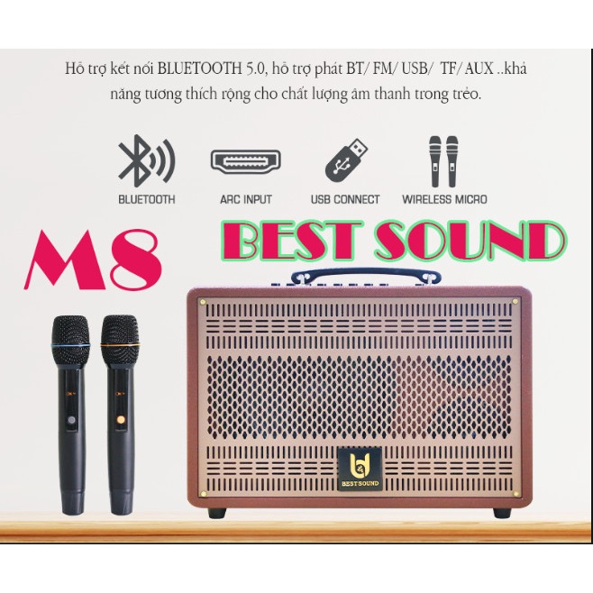 Loa Karaoke Xách Tay Best Sound M8 PRO , Best Sound M8 Chính Hãng Bảo Hành 12 Tháng