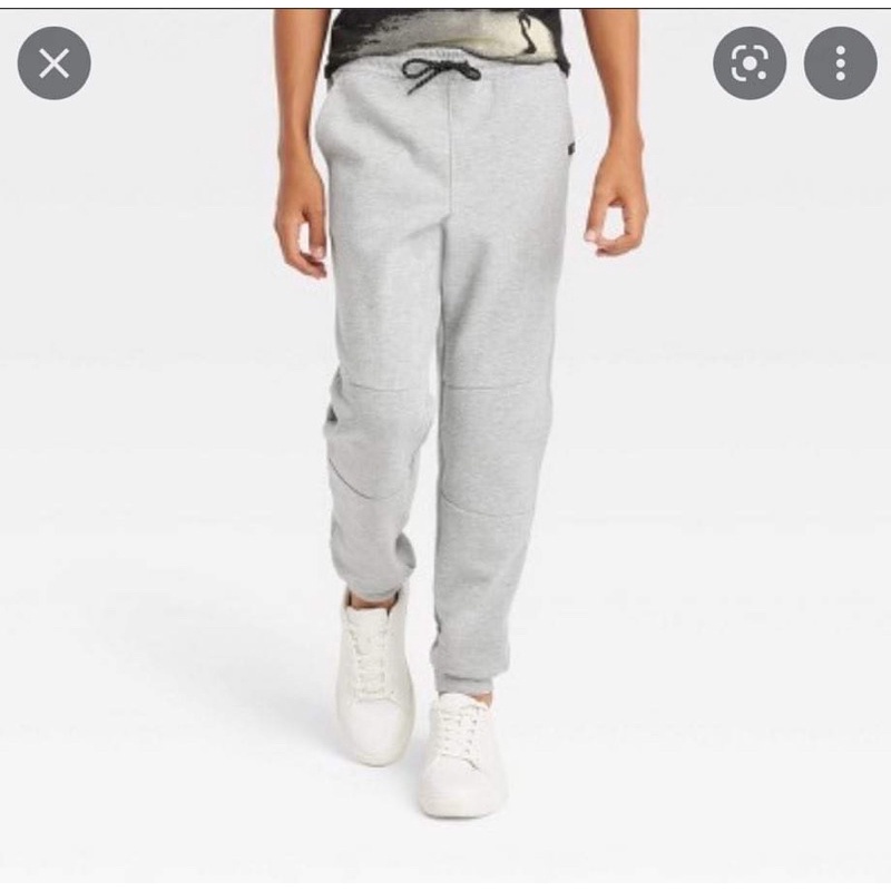 Quần jogger da cá mềm bé trai bé gái nhỡ đại
