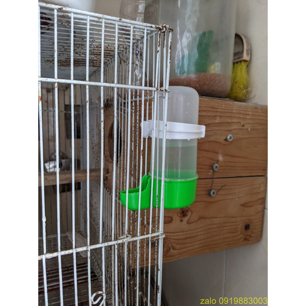 Bình nước cho vẹt yến phụng, vẹt nhỏ lovebird, cóng chim cảnh nhựa mềm - phụ kiện đồ chơi cho vẹt
