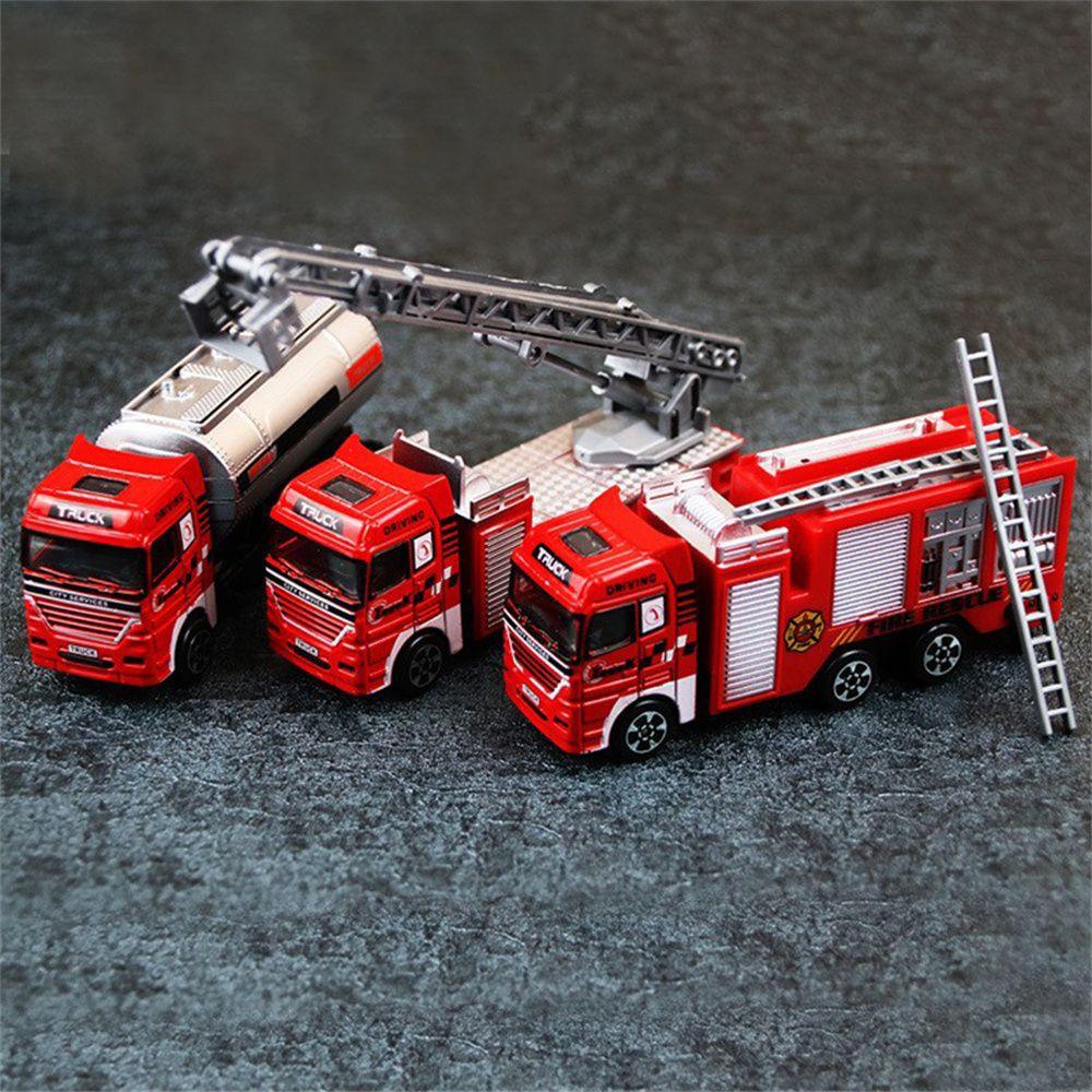 Mô Hình Xe Cứu Hỏa Đồ Chơi Mini Dành Cho Bé Trai