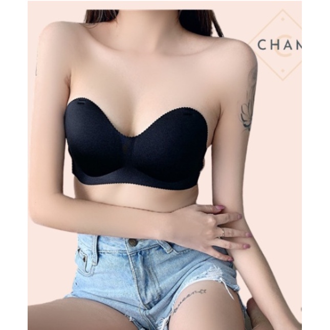 Áo Lót Nữ Đúc Su Đệm Mỏng Không Gọng Nâng Ngực Quai Mảnh AL11