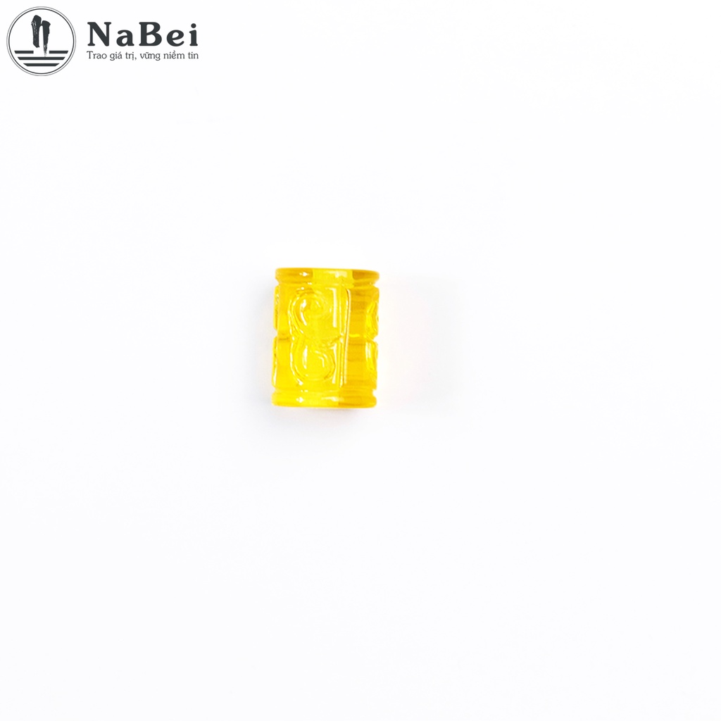 Charm Lu Thống Hổ Phách Tự Nhiên Mix Vòng Tay Cho Nam Nữ NB99 - Phong Thuỷ NaBei Store