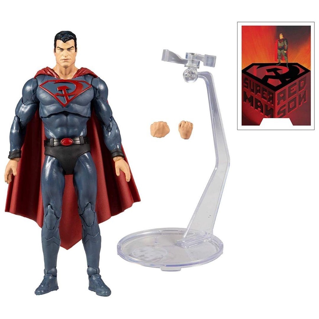 Mô hình DC Multiverse Superman Red Son 18cm McFarlane Mô hình có khớp Nhựa PVC, ABS CHÍNH HÃNG MỸ DCMF08